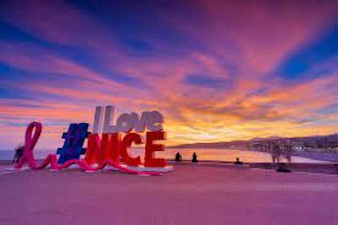 I Love Nice - Face Mer, Design, Terrasse, Asc, Wifi, Clim Exterior foto